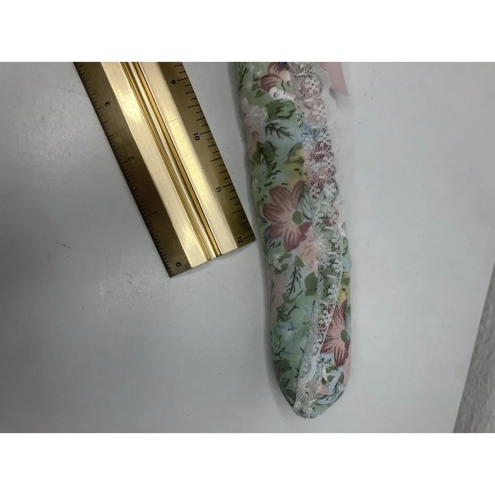 Vintage Padded Clothes Hanger Lingerie Boudoir Floral Swivel Handmade